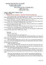 Đề cương ôn tập Học kì 1 Ngữ văn 8 năm 2025–2026 trường THCS Dương Văn Mạnh (Bà Rịa - Vũng Tàu)